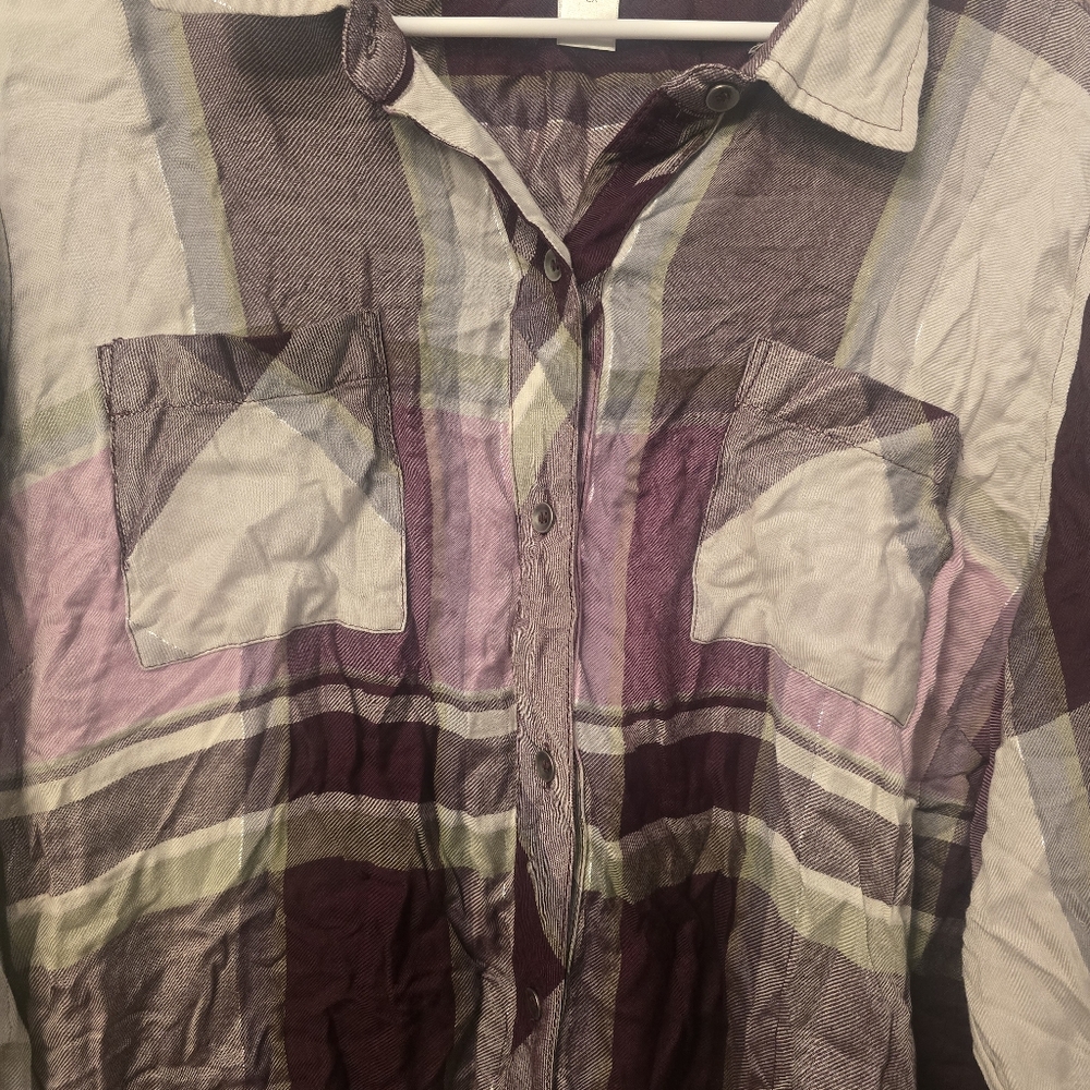 Cj Banks Women's Plaid Button Up Size 2x - Picture 2 of 9